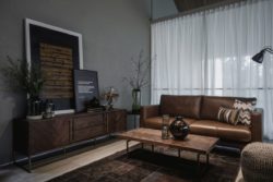 Commune-Home-Premium-quality-and-sustainable-wooden-herringbone-Bruno-Coffee-Table-and-TV-Unit-paired-with-popular-top-selling-Geormani-leather-sofa