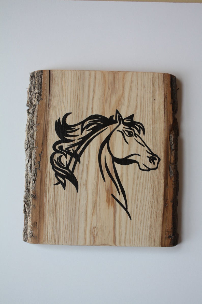 1 - 4 horse hand painted