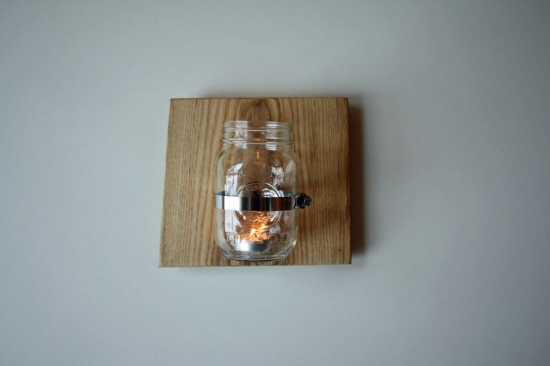 1 - 5 wall sconce with candle