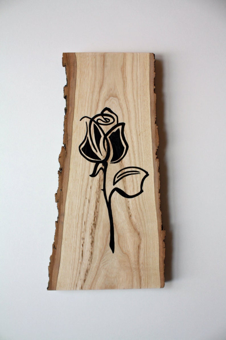 1 Rose Hand Painted