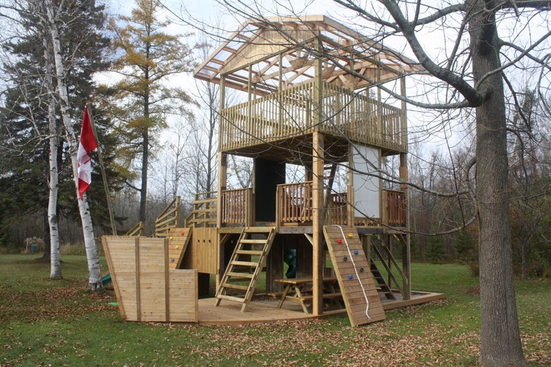 1 custom childrens play structure
