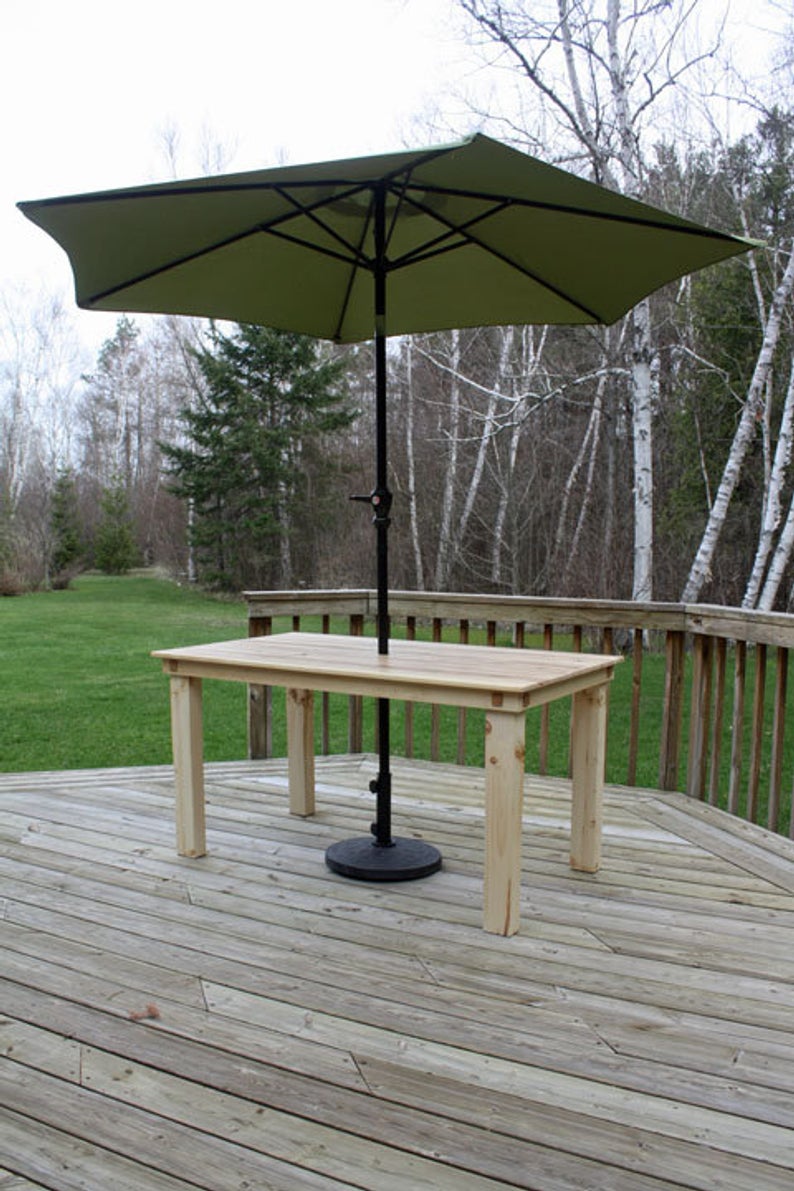 1 deep woods patio table