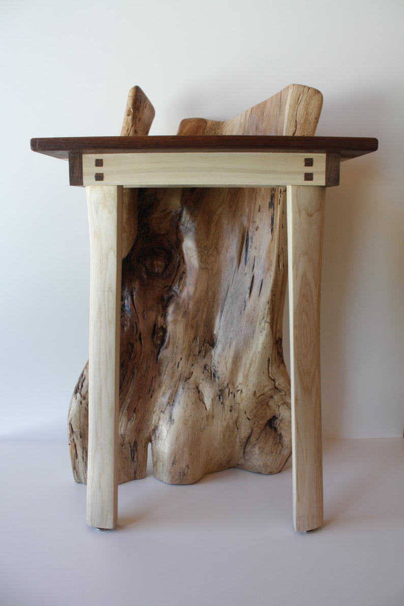 1 spalted side or telephone table
