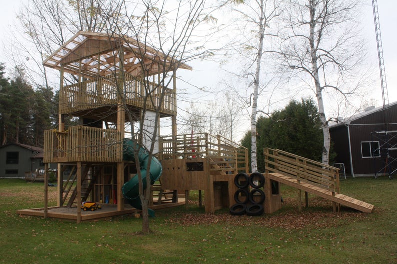 Custom Children's Play Structure AikenKraft Wood Creations