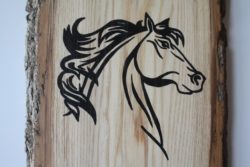3 - 4 horse hand painted