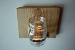3 - 5 wall sconce with candle