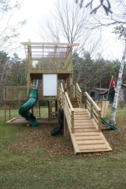 3 custom childrens play structure