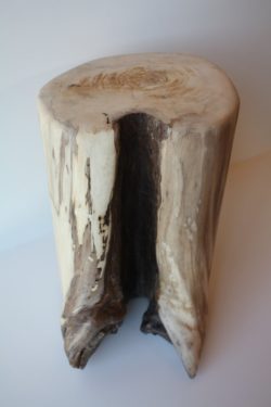 3 pine stump stool end table or plant stand