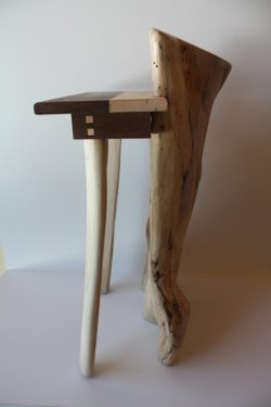 3 spalted side or telephone table
