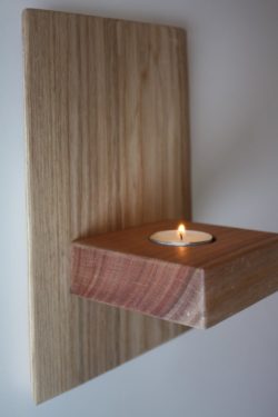 4 - 2 wall sconce with candle