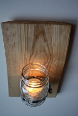 4 - 3 wall sconce with candle