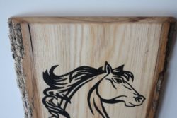 4 - 4 horse hand painted