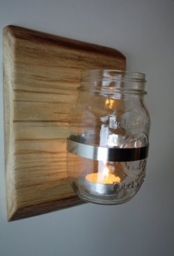 4 - 4 wall sconce with candle