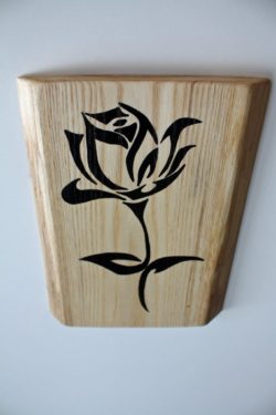 4 - 5 rose hand painted