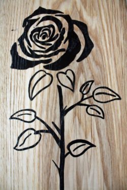 4 - 6 rose hand painted