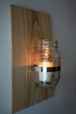 5 - 3 wall sconce with candle