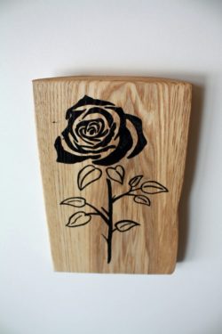 5 - 6 rose hand painted