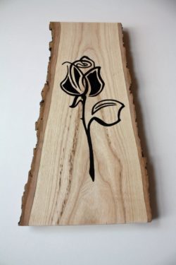 5 Rose Hand Painted