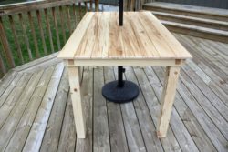 5 deep woods patio table