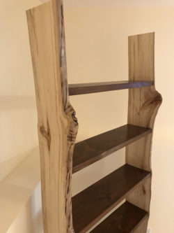 Bookshelf - Live Edge - Poplar and Stained Pine 3