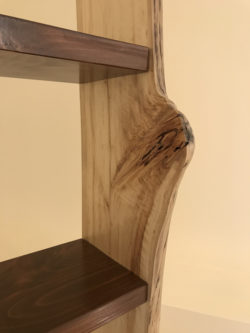 Bookshelf - Live Edge - Poplar and Stained Pine 5
