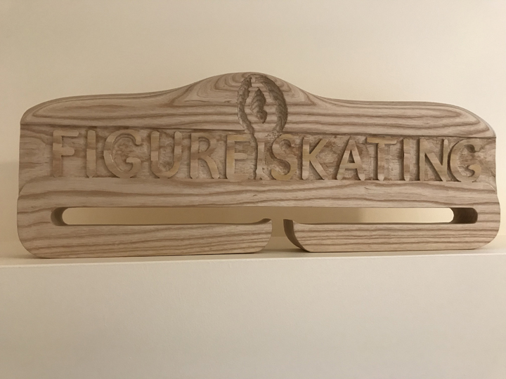 Figure Skating Carving and Plaque 1