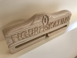 Figure Skating Carving and Plaque 2