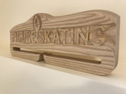 Figure Skating Carving and Plaque 3
