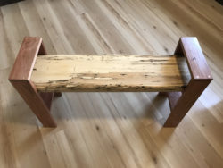 Bench - Spalted Maple and Indian Redwood 4