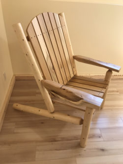 Chair - Cedar Muskoka Style Live Edge Arms 5