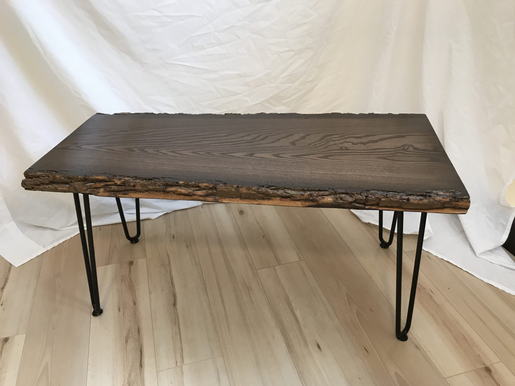 Table - Coffee Ash with Hairpin Legs 1