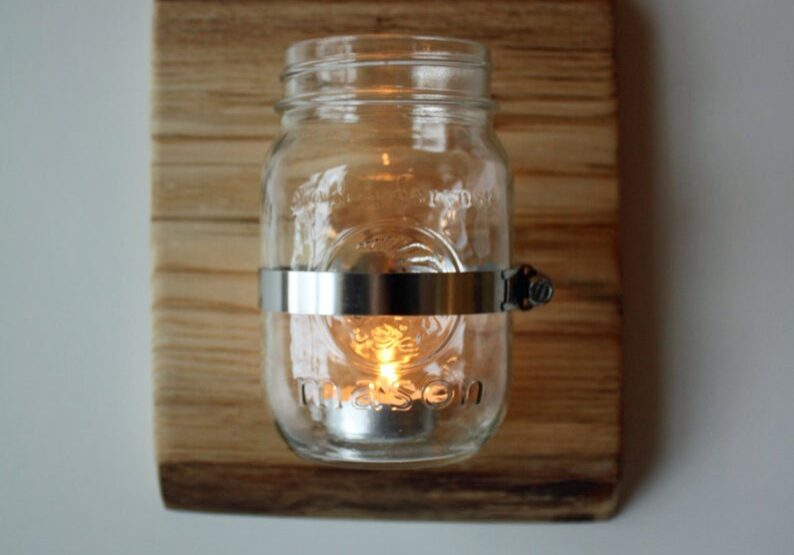 1 - 4 wall sconce with candle