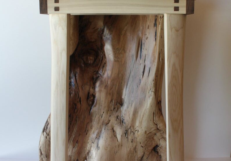 1 spalted side or telephone table