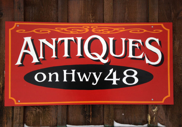 Antiques on 48 Sign 2