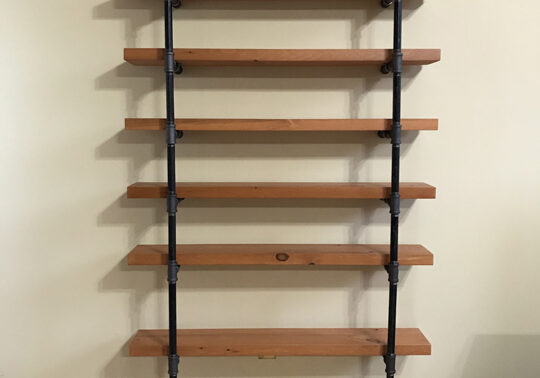 Bookshelf - Stained Pipe - Iron Pipe...Showroom 1