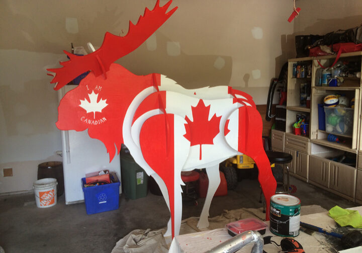 Canada Flag Moose 3 - 1